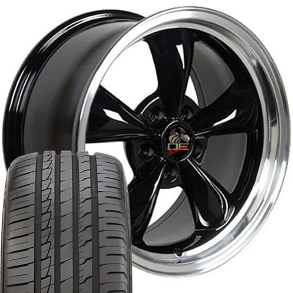 OE Wheels FR01 17x9 5x114 3 Gloss Black Machined Lip Wheels 245 45 17 Ironman iMove Gen 2 Tires SET