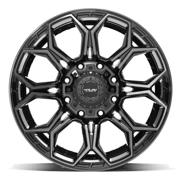 4PLAY 4P83 20x9 8x180 0et Gloss Black Brushed with Tinted Clear Wheel SET