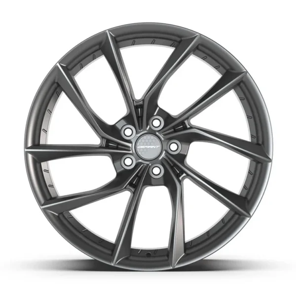 DEFIANT DF06 20x9 5x120 35et Dark Satin Charcoal Wheel SET