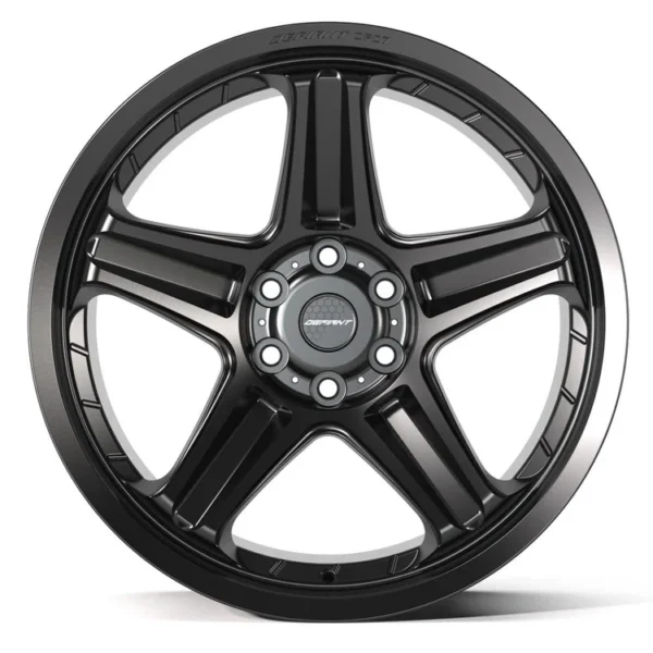 DEFIANT DF07 22x10 6x139 7  12et Satin Black Wheel SET