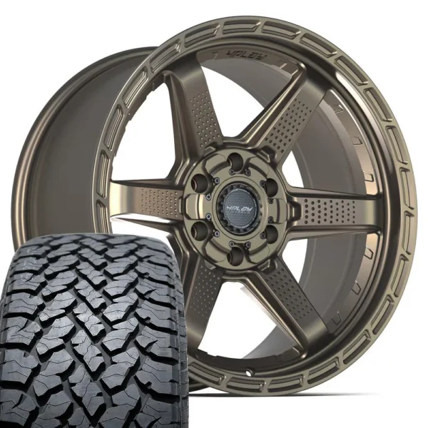 4PLAY 4PS63 20x9 6x135 + 6x139 7 Satin Bronze Wheels 275 55 20 TBB TS 37 AT Tires SET